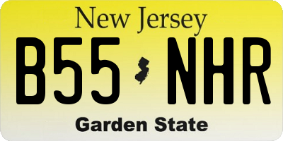 NJ license plate B55NHR