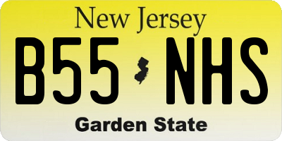 NJ license plate B55NHS