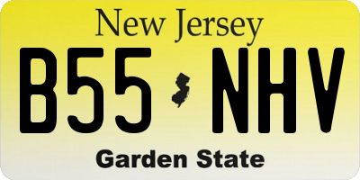NJ license plate B55NHV