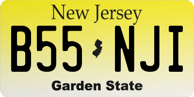 NJ license plate B55NJI