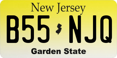 NJ license plate B55NJQ