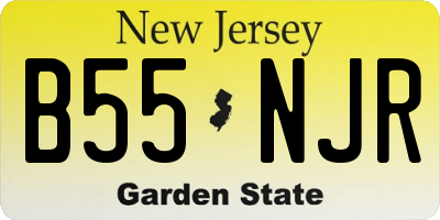 NJ license plate B55NJR