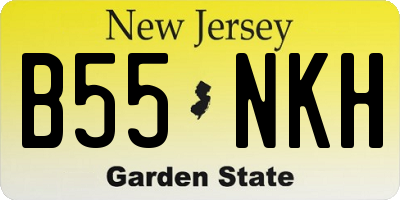 NJ license plate B55NKH