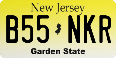 NJ license plate B55NKR