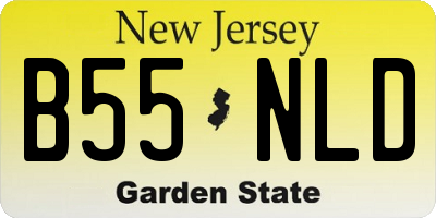 NJ license plate B55NLD