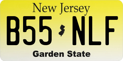 NJ license plate B55NLF