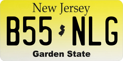 NJ license plate B55NLG