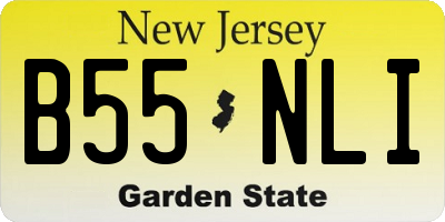 NJ license plate B55NLI