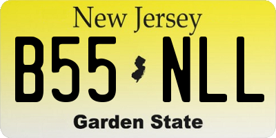 NJ license plate B55NLL