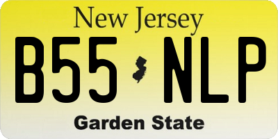 NJ license plate B55NLP