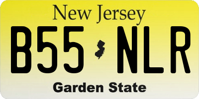 NJ license plate B55NLR