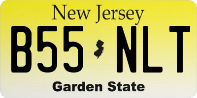 NJ license plate B55NLT