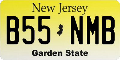 NJ license plate B55NMB