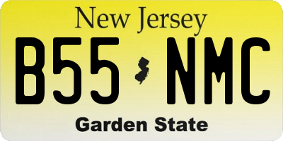 NJ license plate B55NMC