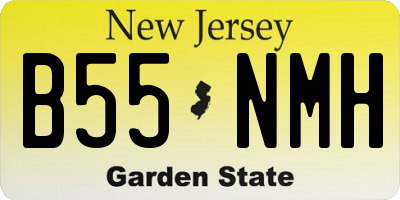 NJ license plate B55NMH