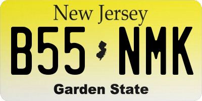 NJ license plate B55NMK