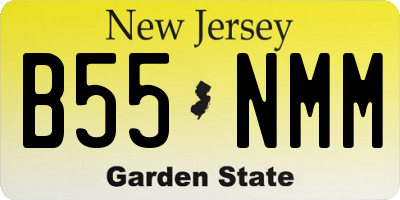 NJ license plate B55NMM