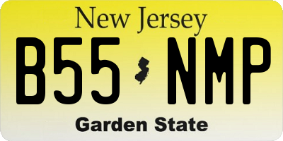 NJ license plate B55NMP