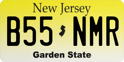 NJ license plate B55NMR