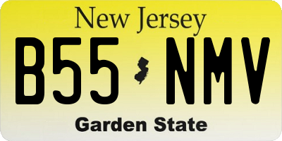 NJ license plate B55NMV