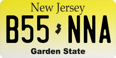 NJ license plate B55NNA