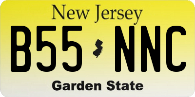 NJ license plate B55NNC
