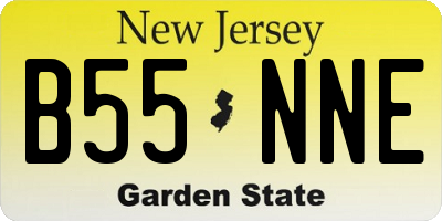 NJ license plate B55NNE