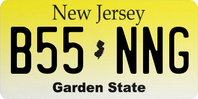 NJ license plate B55NNG