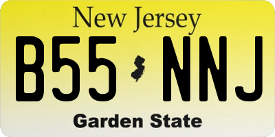 NJ license plate B55NNJ