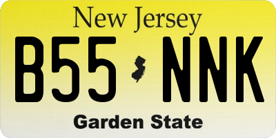 NJ license plate B55NNK