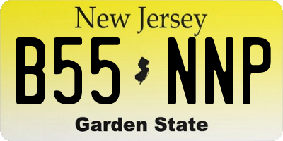 NJ license plate B55NNP