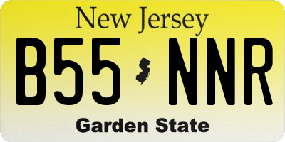 NJ license plate B55NNR