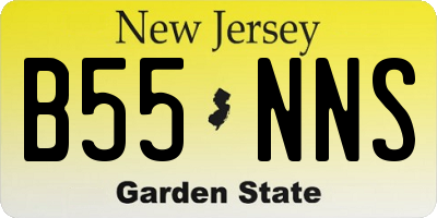 NJ license plate B55NNS