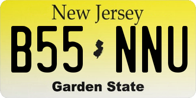 NJ license plate B55NNU