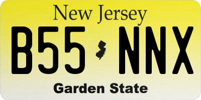 NJ license plate B55NNX
