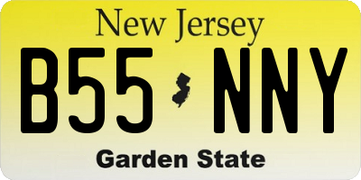 NJ license plate B55NNY