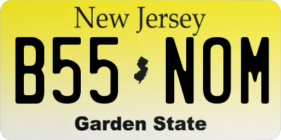 NJ license plate B55NOM