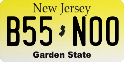 NJ license plate B55NOO