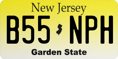 NJ license plate B55NPH