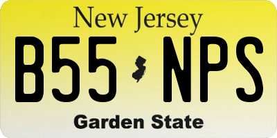 NJ license plate B55NPS