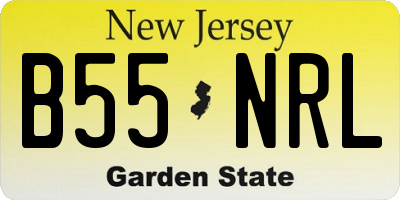 NJ license plate B55NRL