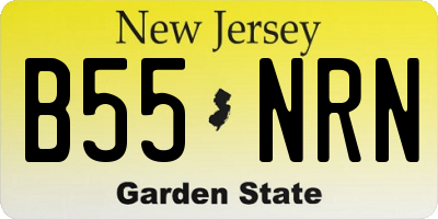 NJ license plate B55NRN