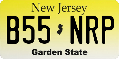 NJ license plate B55NRP