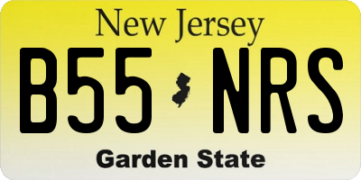NJ license plate B55NRS