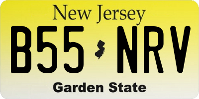 NJ license plate B55NRV