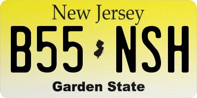 NJ license plate B55NSH