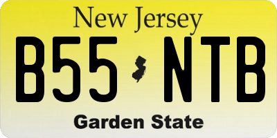 NJ license plate B55NTB