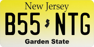 NJ license plate B55NTG