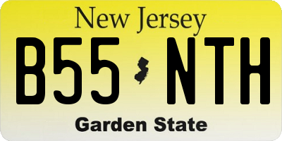 NJ license plate B55NTH