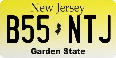 NJ license plate B55NTJ